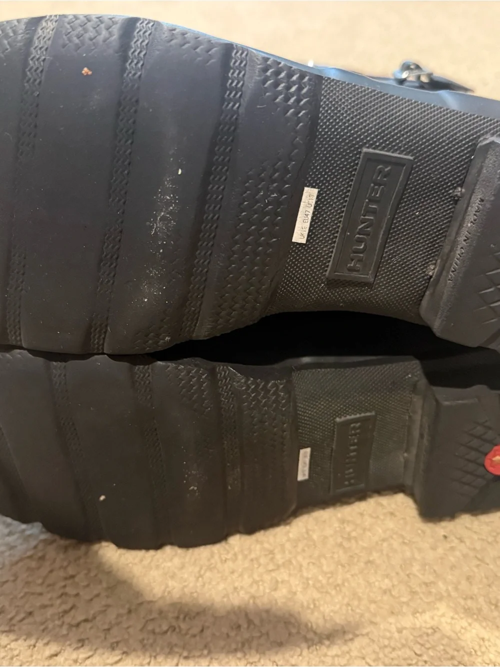 Hunter Men's Black Waterproof Mid-Calf Rain Boots
